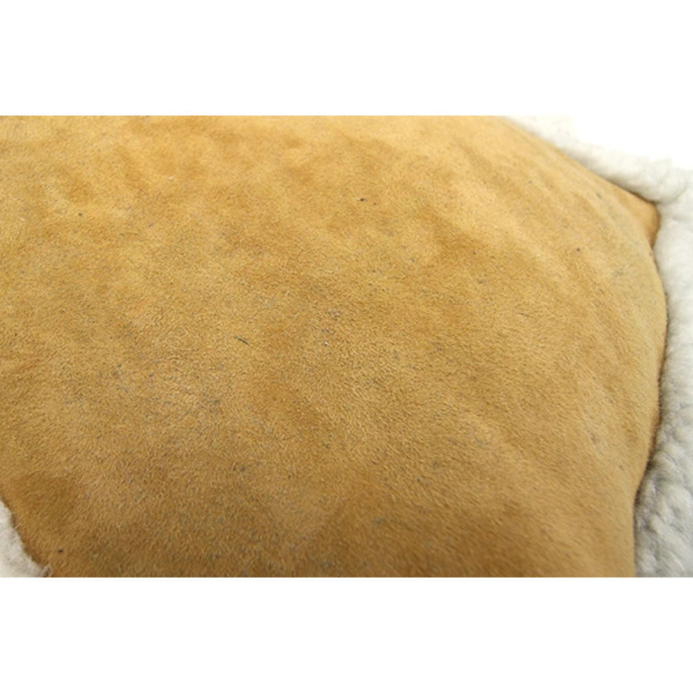 Miu MIu handbag Brown Ivory White Sheepskin Tote Bag Clutch MIUMIU - Picture 6 of 10